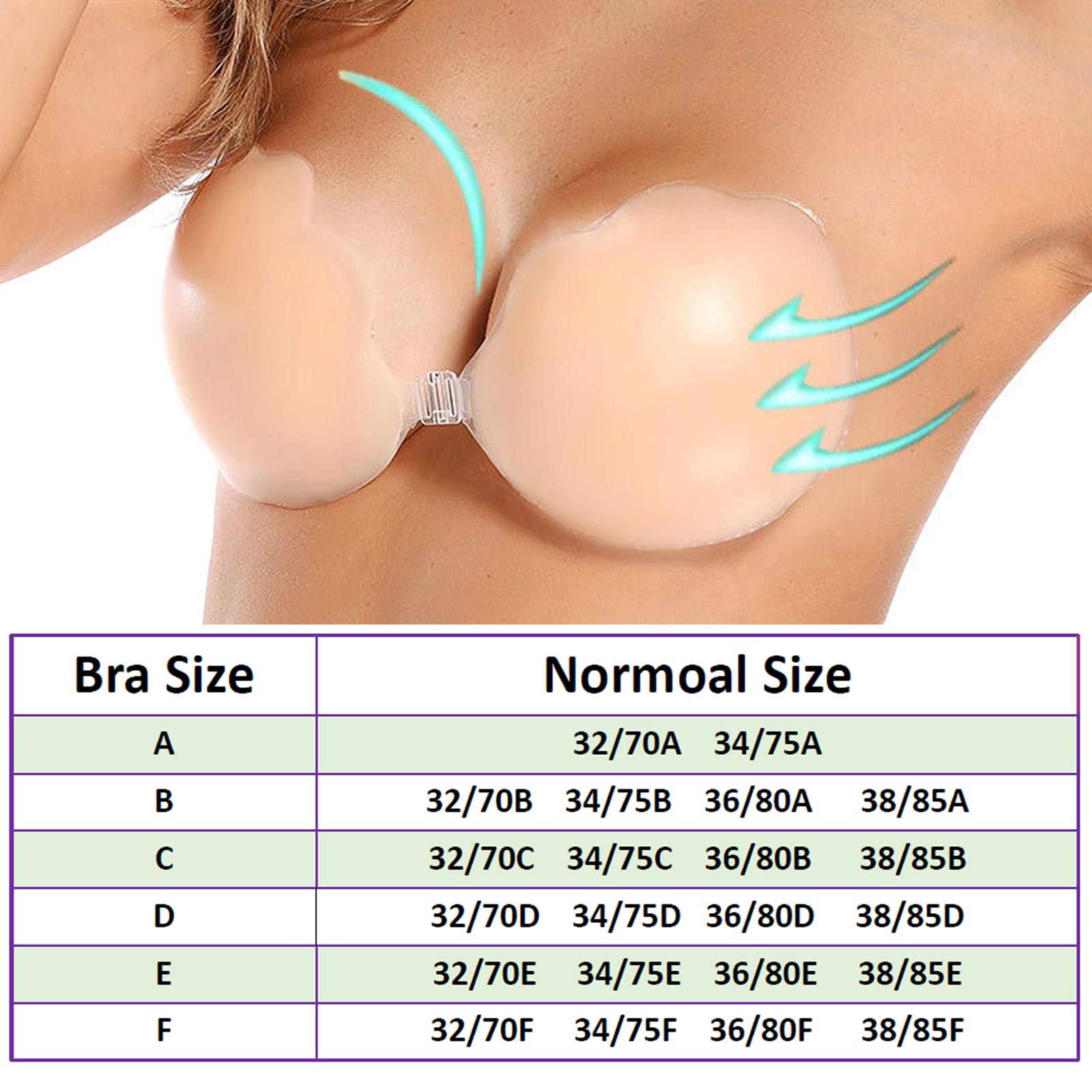 IssTry Sticky Bra Adhesive Bras for Women Invisible Silicone